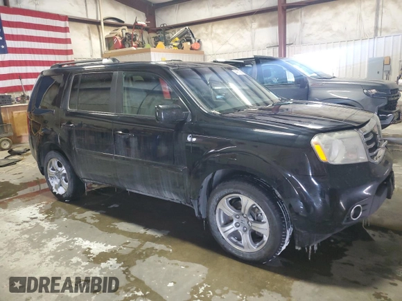 2014 Honda Pilot EX-L with VIN 5FNYF4H57EB041923, listed as a Copart auction lot 44611395 with 191,863 mi miles and Salvage Title. Bid and sale history available at DreamBid. Image 4.