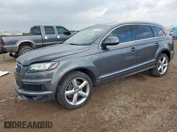 2015 Audi Q7 S line Prestige with VIN WA1DGAFE8FD013354, listed as a Copart auction lot 59822655 with 110,464 mi miles and Salvage title. Bid and sale history available at DreamBid. Image 1.