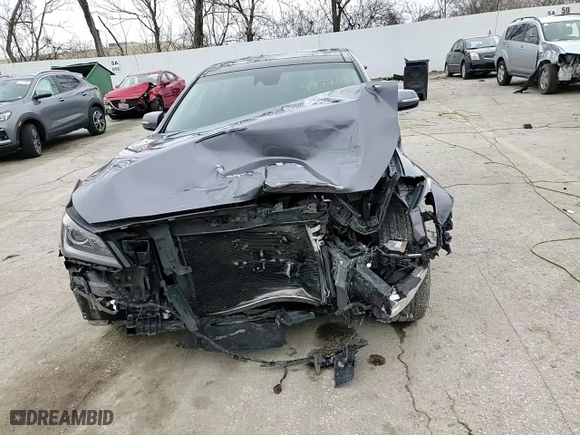 2015 Hyundai Genesis 3.8L with VIN KMHGN4JEXFU071107, listed as a Copart auction lot 47771185 with 82,060 mi miles and Salvage Title. Bid and sale history available at carsss.com. Image 11.