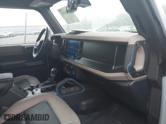 2022 Ford Bronco with VIN 1FMEE5DP2NLA70127, listed as a IAAI auction lot 42224917 with 28,923 mi miles and . Bid and sale history available at DreamBid. Image 5.