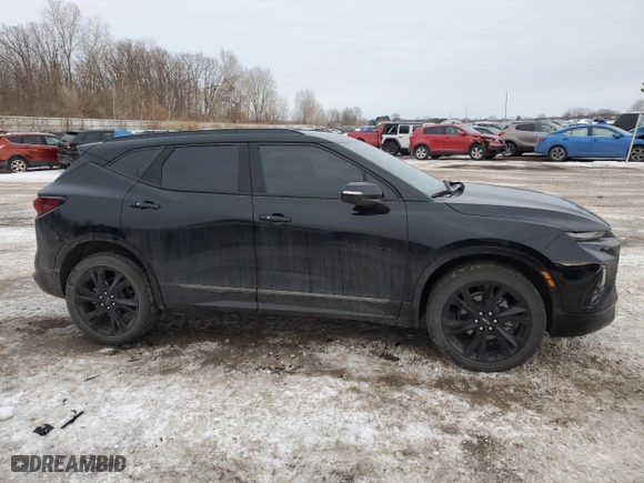 2022 Chevrolet Blazer RS with VIN 3GNKBKRSXNS198449, listed as a Copart auction lot 42915635 with 13,878 mi miles and Salvage Title. Bid and sale history available at carsss.com. Image 4.