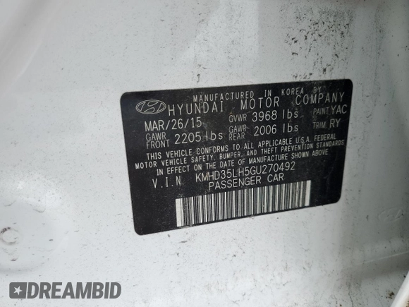 2016 Hyundai Elantra GT with VIN KMHD35LH5GU270492, listed as a Copart auction lot 72853724 with 30,977 mi miles and Salvage Title. Bid and sale history available at carsss.com. Image 12.