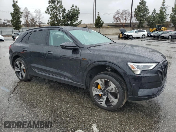 2023 Audi e-tron Premium Plus with VIN WA1LAAGE4PB024702, listed as a Copart auction lot 49175705 with 8,780 mi miles and Salvage title. Bid and sale history available at DreamBid. Image 4.