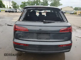 2025 Audi Q5 Premium Plus with VIN WA1BBAFY6S2009213, listed as a Copart auction lot 62832425 with 6,053 mi miles and Salvage title. Bid and sale history available at DreamBid. Image 6.