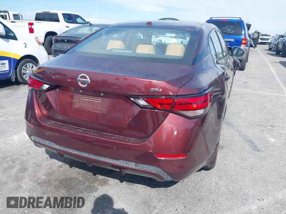 2021 Nissan Sentra SV with VIN 3N1AB8CV3MY245748, listed as a IAAI auction lot 41933086 with 22,887 mi miles and . Bid and sale history available at DreamBid. Image 4.