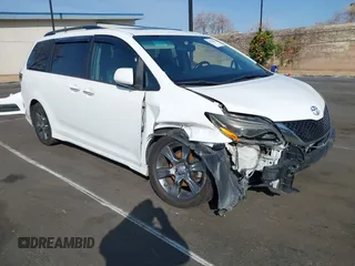 2015 Toyota Sienna SE with VIN 5TDXK3DC6FS627578, listed as a IAAI auction lot 41568684 with 124,138 mi miles and . Bid and sale history available at DreamBid. Image 11.