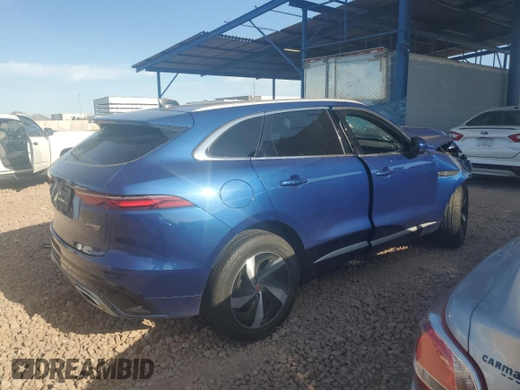2023 Jaguar F-Pace R-Dynamic S with VIN SADCT2FU7PA706188, listed as a Copart auction lot 59111845 with Not provided miles and Salvage title. Bid and sale history available at DreamBid. Image 3.