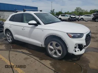2022 Audi Q5 S line Premium Plus with VIN WA1EAAFY1N2048022, listed as a Copart auction lot 56401135 with 50,936 mi miles and Clean title. Bid and sale history available at DreamBid. Image 4.