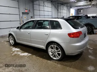 2008 Audi A3 S-Line with VIN WAUKD78P88A104973, listed as a Copart auction lot 44370765 with 209,088 mi miles and Salvage Title. Bid and sale history available at carsss.com. Image 2.