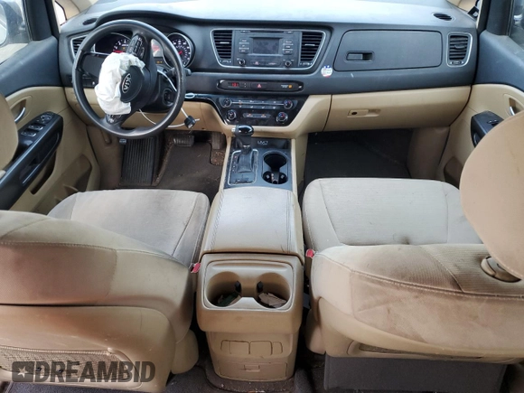 2015 Kia Sedona LX with VIN KNDMB5C1XF6040850, listed as a Copart auction lot 87858215 with 95,579 mi miles and Salvage Title. Bid and sale history available at DreamBid. Image 8.