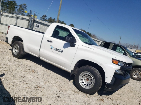 2020 Chevrolet Silverado 1500 Work Truck with VIN 3GCNWAEH0LG137495, listed as a Copart auction lot 46846575 with 159,812 mi miles and Clean Title. Bid and sale history available at DreamBid. Image 4.