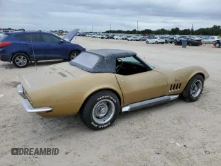 1969 Chevrolet Corvette z VIN 194679S706745, wystawiony jako Copart lot #74731214 z przebiegiem 46 994 mil mil oraz Szkoda całkowita • Salvage title. Historia ofert i sprzedaży dostępna na DreamBid. Obrazek 3.