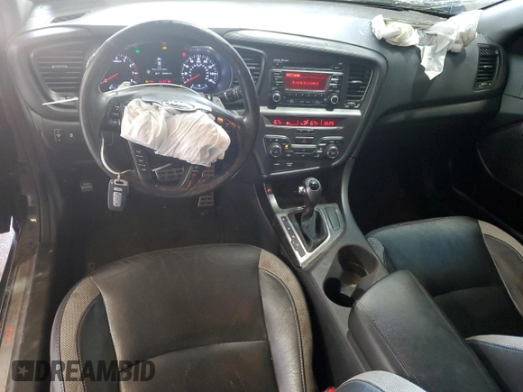2013 Kia Optima SX with VIN 5XXGR4A63DG090568, listed as a Copart auction lot 59303545 with 239,651 mi miles and Salvage title. Bid and sale history available at DreamBid. Image 8.