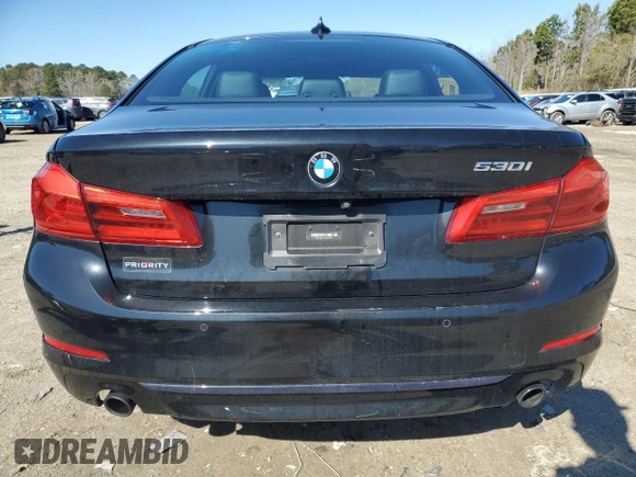 2019 BMW 5 Series 530i with VIN WBAJA5C57KWW09248, listed as a Copart auction lot 50516475 with 69,432 mi miles and Salvage Title. Bid and sale history available at DreamBid. Image 6.