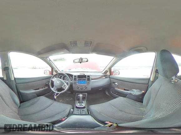 2010 Nissan Versa 1.8 S with VIN 3N1BC1AP4AL371722, listed as a Copart auction lot 72641144 with 128,445 mi miles and Salvage Title. Bid and sale history available at carsss.com. Image 13.
