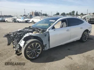 2021 Lexus LS with VIN JTHD51FF6M5014500, listed as a Copart auction lot 79100904 with 7,124 mi miles and Clean Title. Bid and sale history available at carsss.com. Image 1.