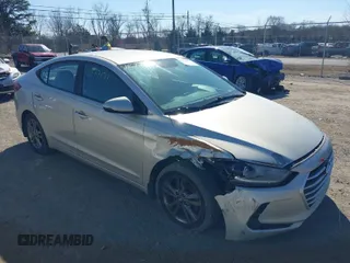 2017 Hyundai Elantra Limited with VIN 5NPD84LF9HH177016, listed as a IAAI auction lot 41677171 with 134,309 mi miles. Bid and sale history available at carsss.com. Image 1.