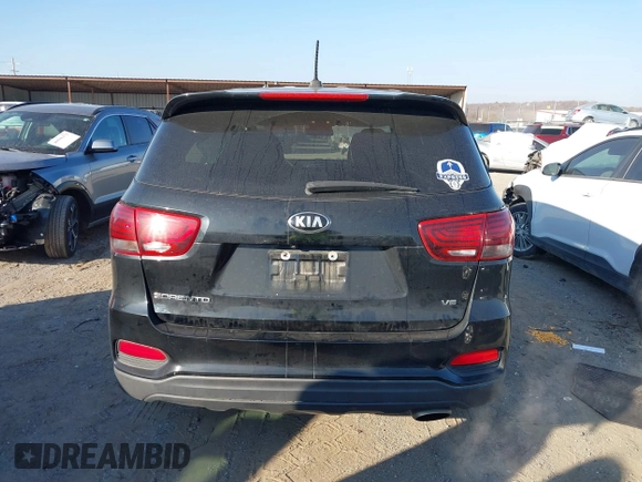 2020 Kia Sorento LX V6 with VIN 5XYPGDA56LG615176, listed as a IAAI auction lot 40988241 with 103,338 mi miles. Bid and sale history available at carsss.com. Image 16.
