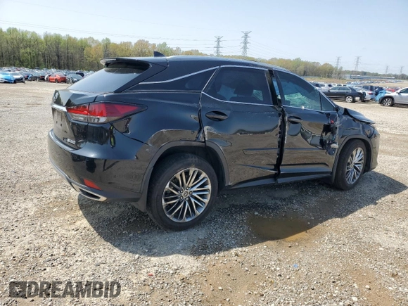 2021 Lexus RX with VIN 2T2JZMAA3MC203819, listed as a Copart auction lot 51278225 with 58,288 mi miles and Salvage Title. Bid and sale history available at carsss.com. Image 3.