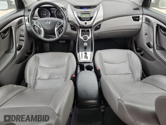 2012 Hyundai Elantra Limited with VIN KMHDH4AE7CU448322, listed as a Copart auction lot 62540055 with 122,623 mi miles and Salvage title. Bid and sale history available at DreamBid. Image 8.
