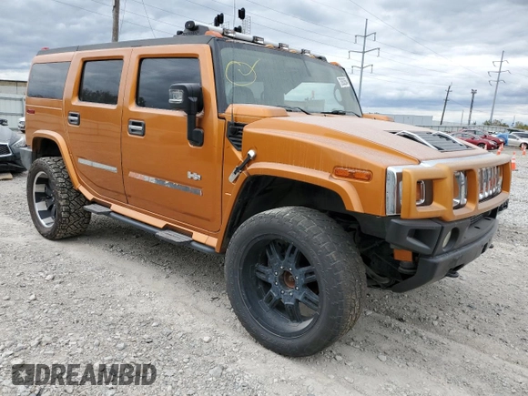 2006 Hummer H2 with VIN 5GRGN23U46H115817, listed as a Copart auction lot 73933564 with 128,671 mi miles and Salvage Title. Bid and sale history available at carsss.com. Image 4.