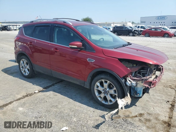 2015 Ford Escape Titanium with VIN 1FMCU9J91FUA67240, listed as a Copart auction lot 61858874 with 168,294 mi miles and Salvage Title. Bid and sale history available at carsss.com. Image 4.