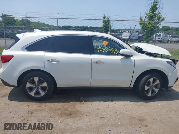2015 Acura MDX with VIN 5FRYD4H28FB016816, listed as a IAAI auction lot 42406594 with Not provided miles and . Bid and sale history available at DreamBid. Image 12.