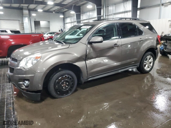 2012 Chevrolet Equinox LT w/2LT with VIN 2GNFLPE50C6210406, listed as a Copart auction lot 83333424 with 103,213 mi miles and Salvage Title. Bid and sale history available at carsss.com. Image 1.