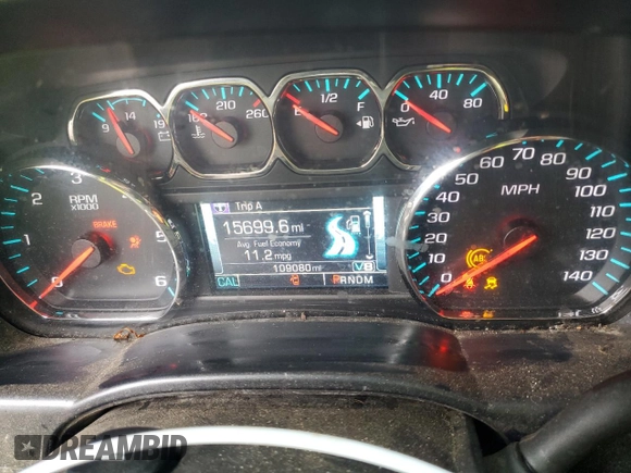 2015 Chevrolet Silverado 1500 LT with VIN 1GCRCREC5FZ150793, listed as a Copart auction lot 49460575 with 109,080 mi miles and Salvage Title. Bid and sale history available at DreamBid. Image 9.