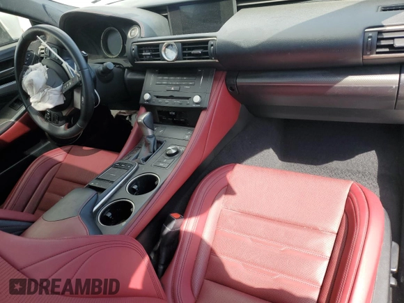 2015 Lexus RC 350 F Sport with VIN JTHSE5BC1F5002106, listed as a Copart auction lot 48820535 with 72,894 mi miles and Salvage title. Bid and sale history available at DreamBid. Image 8.