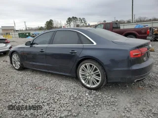 2017 Audi A8 z VIN WAU44AFD9HN002783, wystawiony jako Copart lot #44633125 z przebiegiem 110 066 mil mil oraz Szkoda całkowita • Salvage title. Historia ofert i sprzedaży dostępna na DreamBid. Obrazek 2.