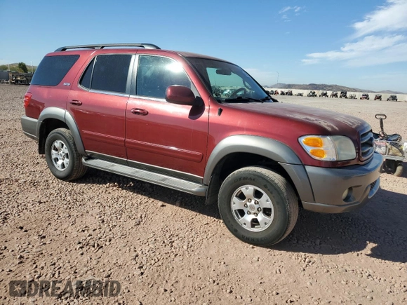 2003 Toyota Sequoia SR5 with VIN 5TDZT34A43S146180, listed as a Copart auction lot 46287315 with 261,526 mi miles and Clean Title. Bid and sale history available at carsss.com. Image 4.