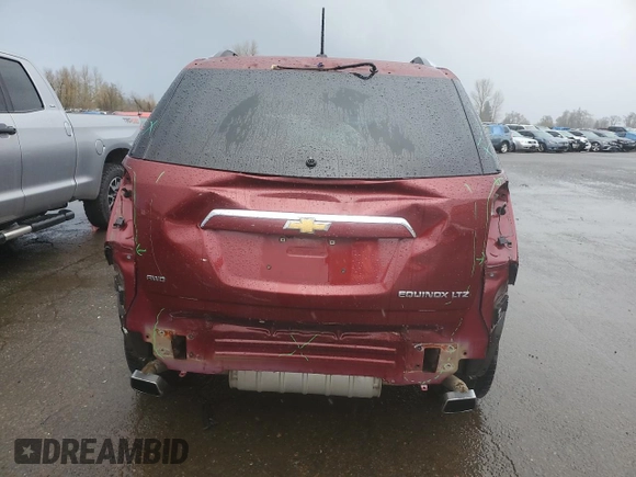 2016 Chevrolet Equinox LTZ with VIN 2GNFLGE3XG6359782, listed as a Copart auction lot 46351765 with 79,492 mi miles and Salvage Title. Bid and sale history available at carsss.com. Image 6.