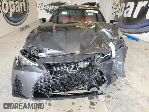 2023 Lexus IS with VIN JTHAP1D20P5002277, listed as a Copart auction lot 48396655 with 25,654 mi miles and Salvage Title. Bid and sale history available at carsss.com. Image 5.