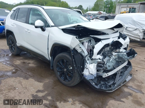 2024 Toyota RAV4 Hybrid SE with VIN 2T3T6RFV3RW066117, listed as a IAAI auction lot 42198742 with 12,352 mi miles and . Bid and sale history available at DreamBid. Image 1.