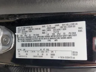 2020 Ford Escape SE с VIN 1FMCU9G62LUA83455, выставлен на аукционе Copart как лот 60959325 с пробегом 103 325 миль миль и Списание • Salvage title. История ставок и продаж доступна на DreamBid. Изображение 13.