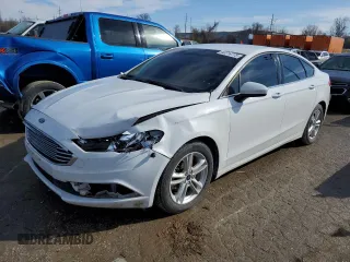 2018 Ford Fusion SE with VIN 3FA6P0HD8JR232074, listed as a Copart auction lot 43714775 with 113,118 mi miles and Salvage Title. Bid and sale history available at DreamBid. Image 1.