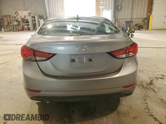 2015 Hyundai Elantra SE with VIN 5NPDH4AEXFH638165, listed as a Copart auction lot 55434945 with 46,740 mi miles and Salvage Title. Bid and sale history available at DreamBid. Image 6.