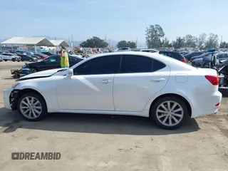 2009 Lexus IS with VIN JTHBK262595105106, listed as a IAAI auction lot 41612234 with 106,719 mi miles. Bid and sale history available at carsss.com. Image 14.
