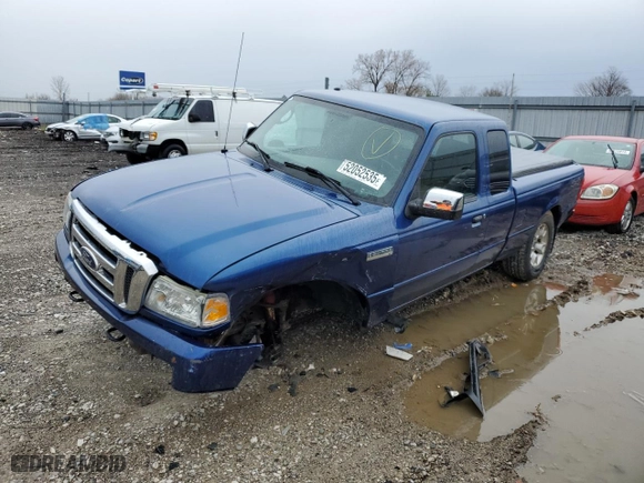 2010 Ford Ranger XLT with VIN 1FTLR4FE3APA70565, listed as a Copart auction lot 52052535 with 155,577 mi miles and Salvage Title. Bid and sale history available at carsss.com. Image 1.