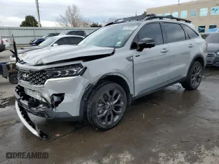 2022 Kia Sorento SX with VIN 5XYRKDLF7NG149435, listed as a Copart auction lot 48703485 with 26,580 mi miles and Salvage Title. Bid and sale history available at carsss.com. Image 1.