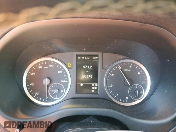 2020 Mercedes-Benz Metris with VIN W1WV0FEY6L3699438, listed as a Copart auction lot 46264865 with 80,576 mi miles and Salvage Title. Bid and sale history available at DreamBid. Image 9.