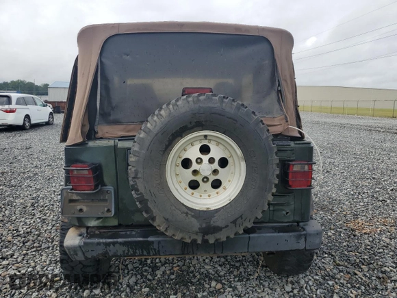 1998 Jeep Wrangler Sport with VIN 1J4FY19S5WP795781, listed as a Copart auction lot 59718065 with 208,416 mi miles and Salvage title. Bid and sale history available at DreamBid. Image 6.