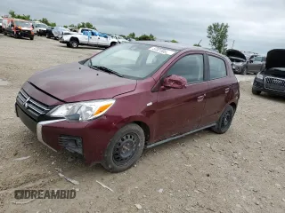 2022 Mitsubishi Mirage ES z VIN ML32AUHJ4NH009497, wystawiony jako Copart lot #57321555 z przebiegiem 155 383 mil mil oraz Czysty tytuł • Clean title. Historia ofert i sprzedaży dostępna na DreamBid. Obrazek 1.