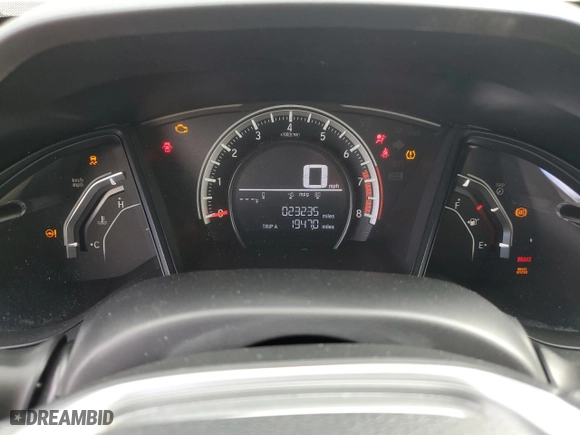 2017 Honda Civic Sedan LX with VIN 19XFC2F54HE048782, listed as a Copart auction lot 81576724 with 23,235 mi miles and Salvage Title. Bid and sale history available at carsss.com. Image 9.