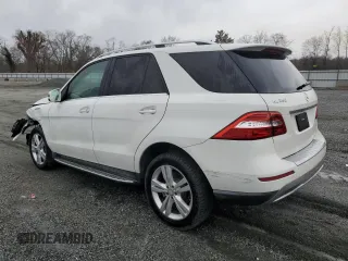 2015 Mercedes-Benz M ML 350 with VIN 4JGDA5JBXFA599743, listed as a Copart auction lot 47991455 with 151,683 mi miles and Salvage Title. Bid and sale history available at carsss.com. Image 2.