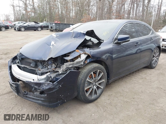 2015 Acura TLX V6 Tech with VIN 19UUB2F51FA020482, listed as a IAAI auction lot 41659296 with 71,434 mi miles. Bid and sale history available at carsss.com. Image 16.
