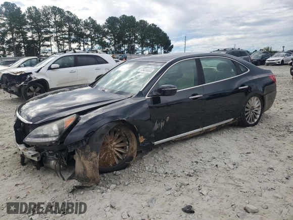 2016 Hyundai Equus Signature z VIN KMHGH4JH1GU104370, wystawiony jako Copart lot #73434934 z przebiegiem 102 457 mil mil oraz Szkoda całkowita • Salvage title. Historia ofert i sprzedaży dostępna na DreamBid. Obrazek 1.
