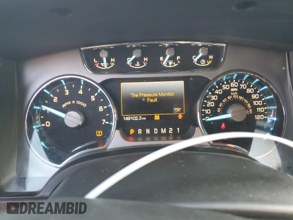 2012 Ford F-150 XL with VIN 1FTFW1ET7CFA38599, listed as a Copart auction lot 44308935 with 149,102 mi miles and Salvage Title. Bid and sale history available at carsss.com. Image 9.