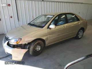2009 Kia Spectra EX with VIN KNAFE222395665848, listed as a Copart auction lot 51017925 with 30,186 mi miles and Salvage Title. Bid and sale history available at DreamBid. Image 1.